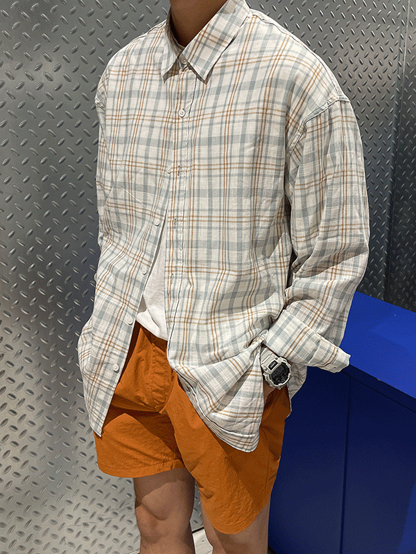 듀키 체크 셔츠 (3color)