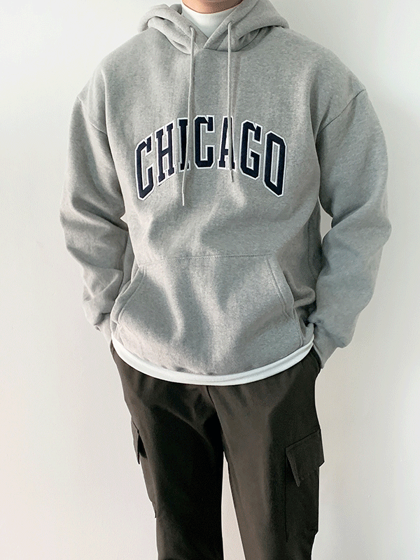 시카고 양기모 후드 (4color)