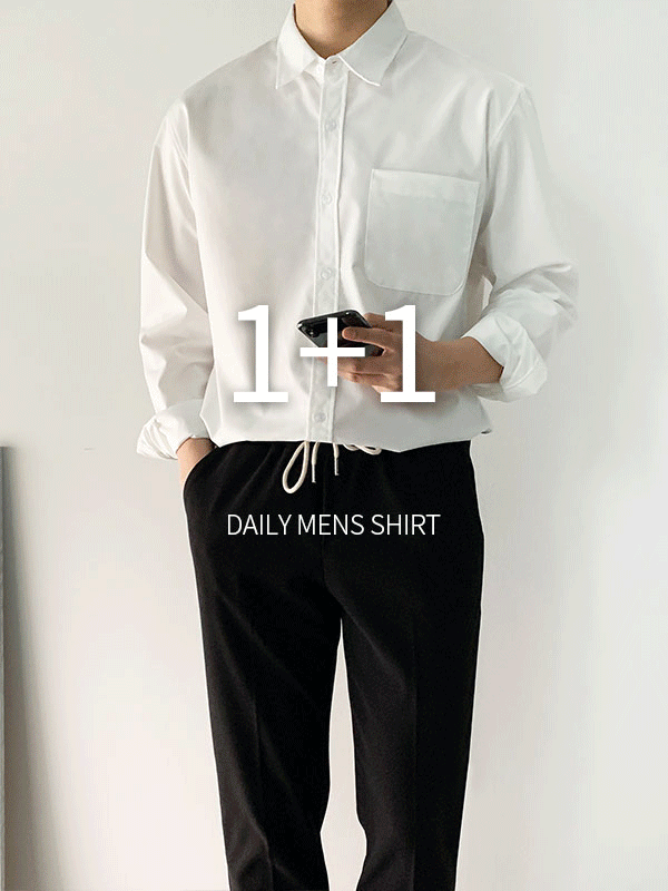 [1+1 기획] #강력추천 데일리 맨즈 셔츠 (15color)