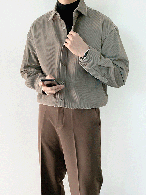 드림 골덴 오버핏 셔츠 (5color)